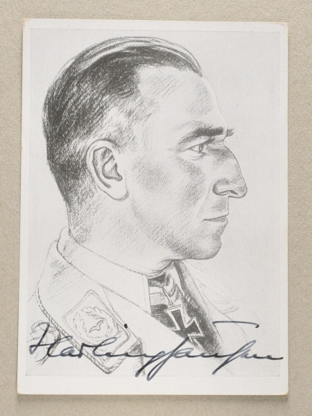 3.3.) AutographenHarlinghausen, Martin.(1902-1986) Jeweils der erste Kampfflieger der Luftwaffe