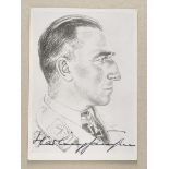 3.3.) AutographenHarlinghausen, Martin.(1902-1986) Jeweils der erste Kampfflieger der Luftwaffe