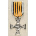 2.2.) WeltGroßfürstentum Finnland: Veteranen Kreuz.Silber, am konfektionierten Bande.Zustand:
