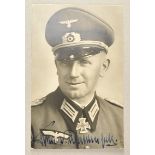 3.3.) AutographenFreiherr von Waldenfels, Rudolf.(1895-1969). Generalleutnant und letzter Kommandeur