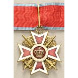 2.1.) EuropaRumänien: Orden der Krone von Rumänien, 1. Modell (1881-1932), Komturkreuz mit