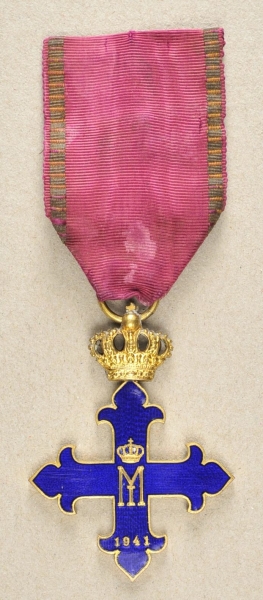 2.1.) EuropaRumänien: Orden Michael des Tapferen, 2. Modell (1941-1944), 3. Klasse.Buntmetall