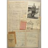 3.1.) Urkunden / DokumenteWehrpass und Fotos des Hauptmann Walter Kruspe des Pionier-Bataillons (