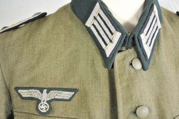 8.1) NachtragWehrmacht Feldbluse für einen Oberleutnant im Pionier Bataillon 9.Eigentumsstück, - Image 3 of 5