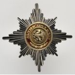 1.1.) Kaiserreich (bis 1933)Mecklenburg-Schwerin: Greifen-Orden, Großkomtur Stern in Prinzengröße.