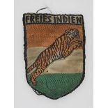 8.1) NachtragÄrmelschild der Legion "Freies Indien", Infanterie-Regiment (ind.) 950.Bevo-Ausführung,