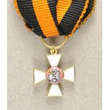 2.2.) WeltRussland: Orden des Heiligen Georg, Miniatur.Gold, teilweise emailliert, die Medaillons