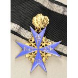 5.1.) SammleranfertigungenPreussen: Pour le mérite, für Kriegsverdienste, mit Eichenlaub.Bronze