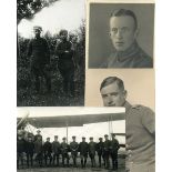 3.2.) Fotos / PostkartenDeutsches Reich, 1. Weltkrieg, Vier Flieger-Fotos.Foto-PKs.Zustand: