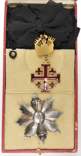 2.1.) EuropaVatikan: Ritterorden vom heiligen Grab zu Jerusalem, Großkreuz Satz, im Etui.1.) - Image 2 of 2