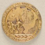8.1) Nachtrag4. Fußball - WM 1950 in Brasilien - Offizielle Teilnehmer Medaille.Bronze; Avers: "4°