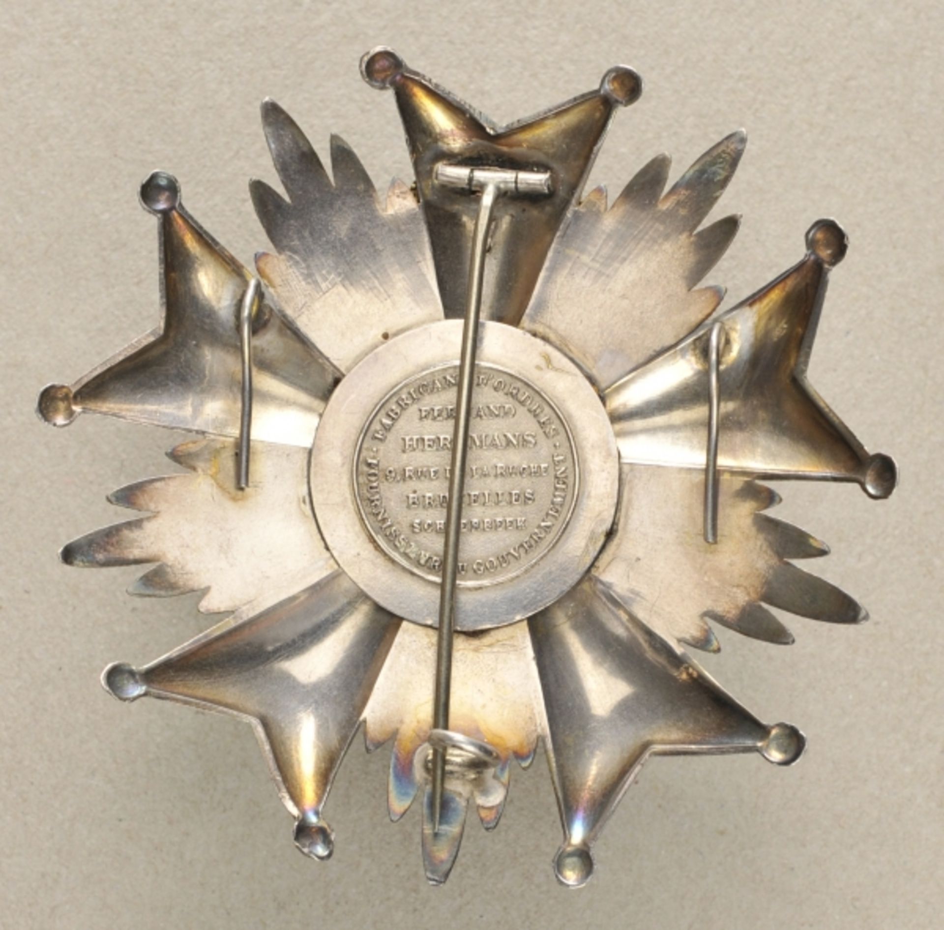 2.1.) EuropaBelgien: Orden Leopold II., 2.Modell (seit 1951), Großkreuz Stern.Silber, teilweise - Image 2 of 2