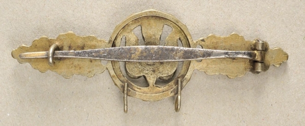 1.2.) Deutsches Reich (1933-45)Frontflugspange für Kampfflieger, in Gold.Buntmetall vergoldet, - Image 2 of 2