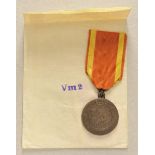 2.1.) EuropaFinnland: Medaille des Freiheitskreuzes, 1941, in Bronze, in Tüte.Bronze, am Bande;
