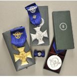 1.2.) Deutsches Reich (1933-45)Sammlung Polizei-Dienstauszeichnungen für 25, 18 und 8 Jahre, je im