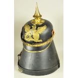 4.1.) Uniformen / KopfbedeckungenBaden: Pickelhaube für einen Reserveoffizier der Infanterie.