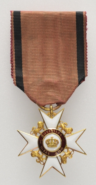 1.1.) Kaiserreich (bis 1933)Württemberg: Orden der Württembergischen Krone, Ritterkreuz.Gold,
