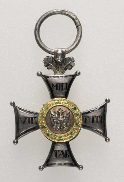 2.1.) EuropaPolen: Militärorden des Herzogtums Warschau (1810-1812), Silbernes Kreuz.Silber, die