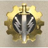 2.1.) EuropaFinnland: Militär-Technisches Kursabzeichen, 1. Kurs 1927-29.Silber, teilweise