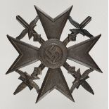 1.2.) Deutsches Reich (1933-45)Spanienkreuz, in Bronze, mit Schwertern.Bronze, schön dunkel