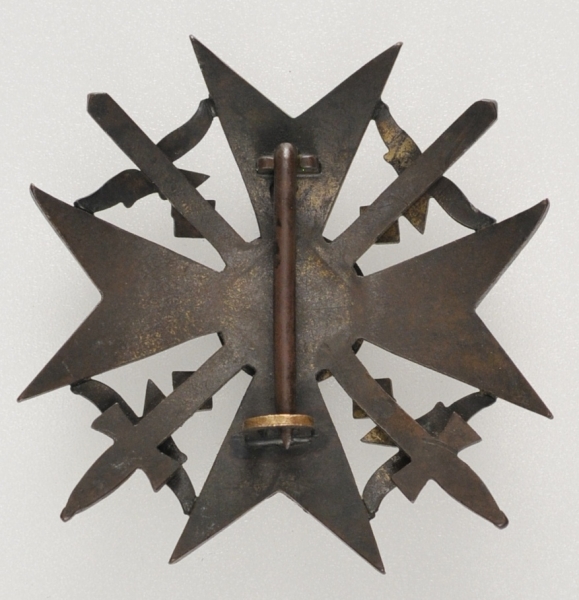 1.2.) Deutsches Reich (1933-45)Spanienkreuz, in Bronze, mit Schwertern.Bronze, schön dunkel - Image 2 of 2
