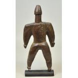 7.2.) Ethnologica  Spiel-/Fruchtbarkeitspuppe, Dowayo (Kamerun)  Höhe 21,5 cm. Plumpe Holzfigur