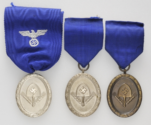 1.2.) Deutsches Reich (1933-45)Sammlung RAD, männliche Jugend, Dienstauszeichnungen 2., 3. und 4.