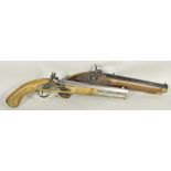 4.3.) BlankwaffenPaar Schwarzpulver-Pistolen.1.) Harpers Ferry 1807, Cal. 58, italienische