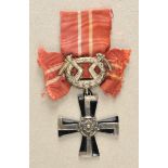 2.1.) EuropaFinnland: Orden des Freiheitskreuzes, 1939, 4. Klasse mit Schwertern.Frühe lackierte