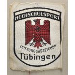 4.2.) Effekten / AusrüstungHochschulsport Leistungsabzeichen Tübingen.Gewebte Ausführung,