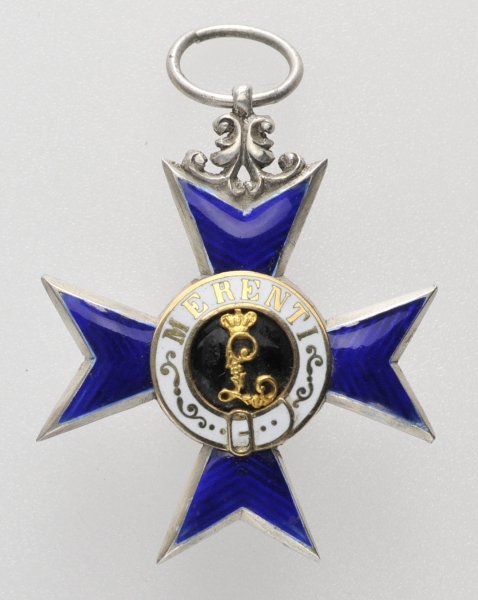 1.1.) Kaiserreich (bis 1933)Bayern: Militär-Verdienstkreuz, 1. Form (1866-1905), im Etui.Silber, die