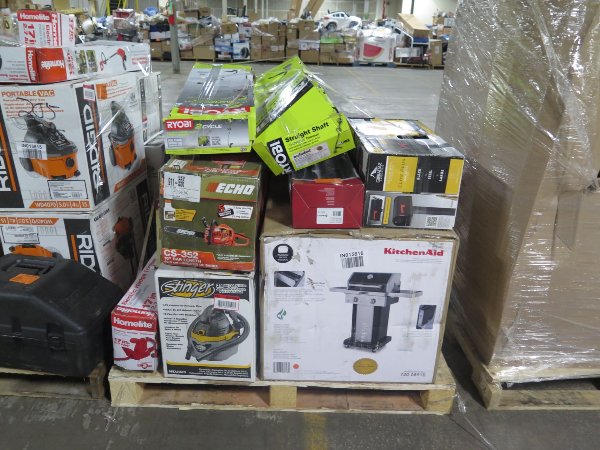 Lot of Trimmers, Wood Screws,Battery Charge,Tool Set,Cordless Chainsaw & Gas Grill with $1794 - Image 5 of 5