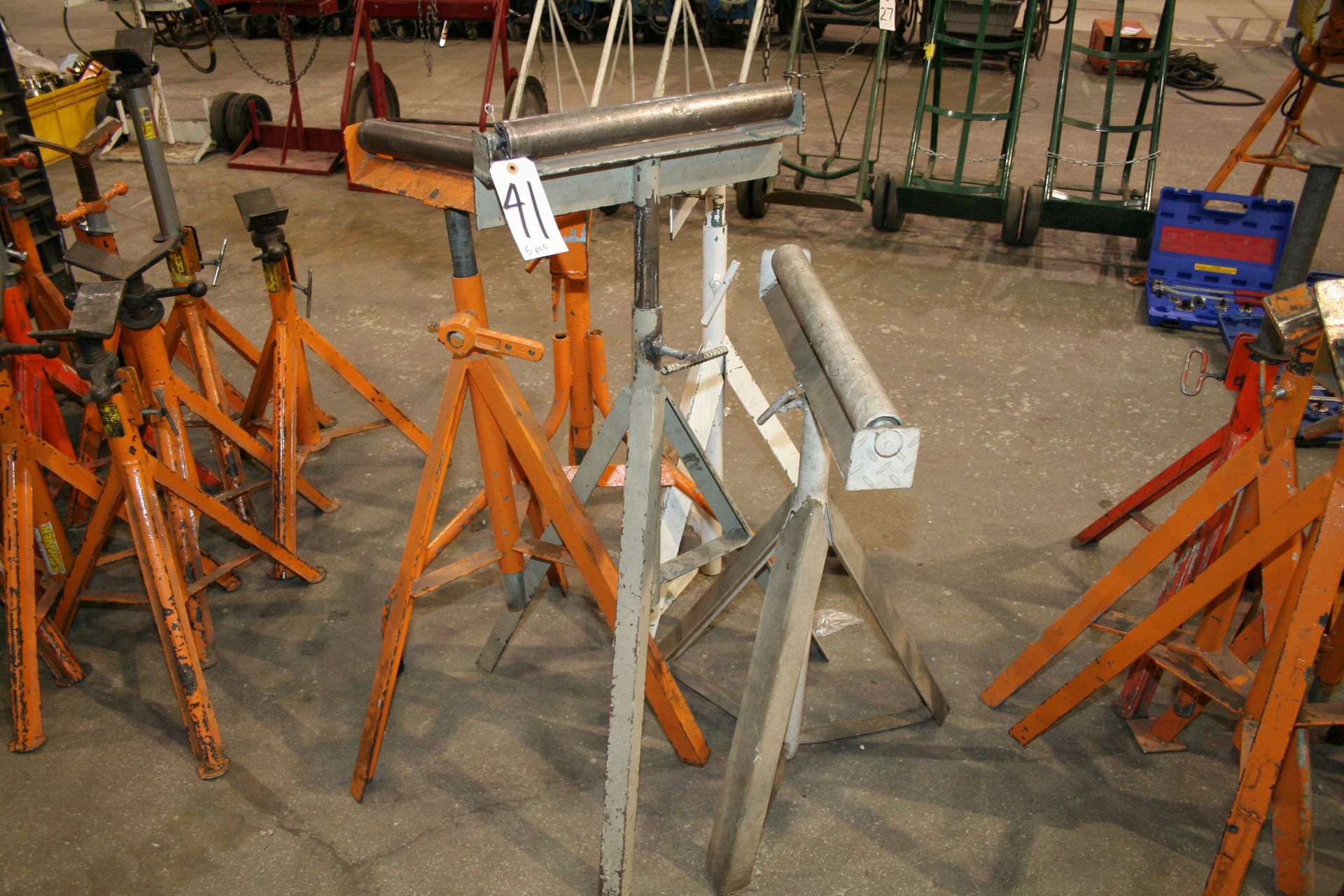 (5) Roller Material Stands