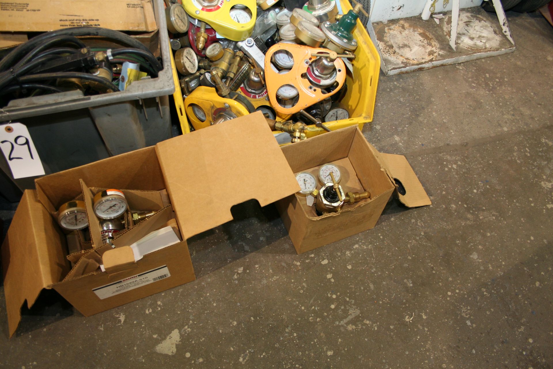(5) Big Boxes and Multiple Small Boxes with Gauges (some new) and Misc. Torch Parts and Misc. - Image 7 of 7