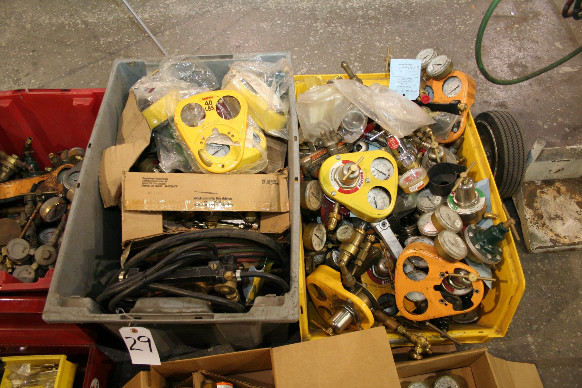 (5) Big Boxes and Multiple Small Boxes with Gauges (some new) and Misc. Torch Parts and Misc. - Image 2 of 7