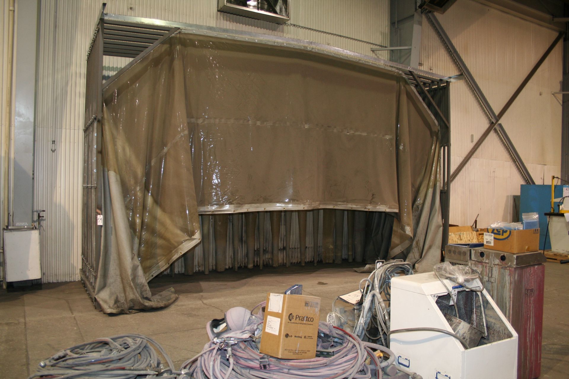 Painting  Enclosure, Accordion Style, 18' Wide  x 12' Tall (Folded, Est 10' Open) - Image 2 of 3