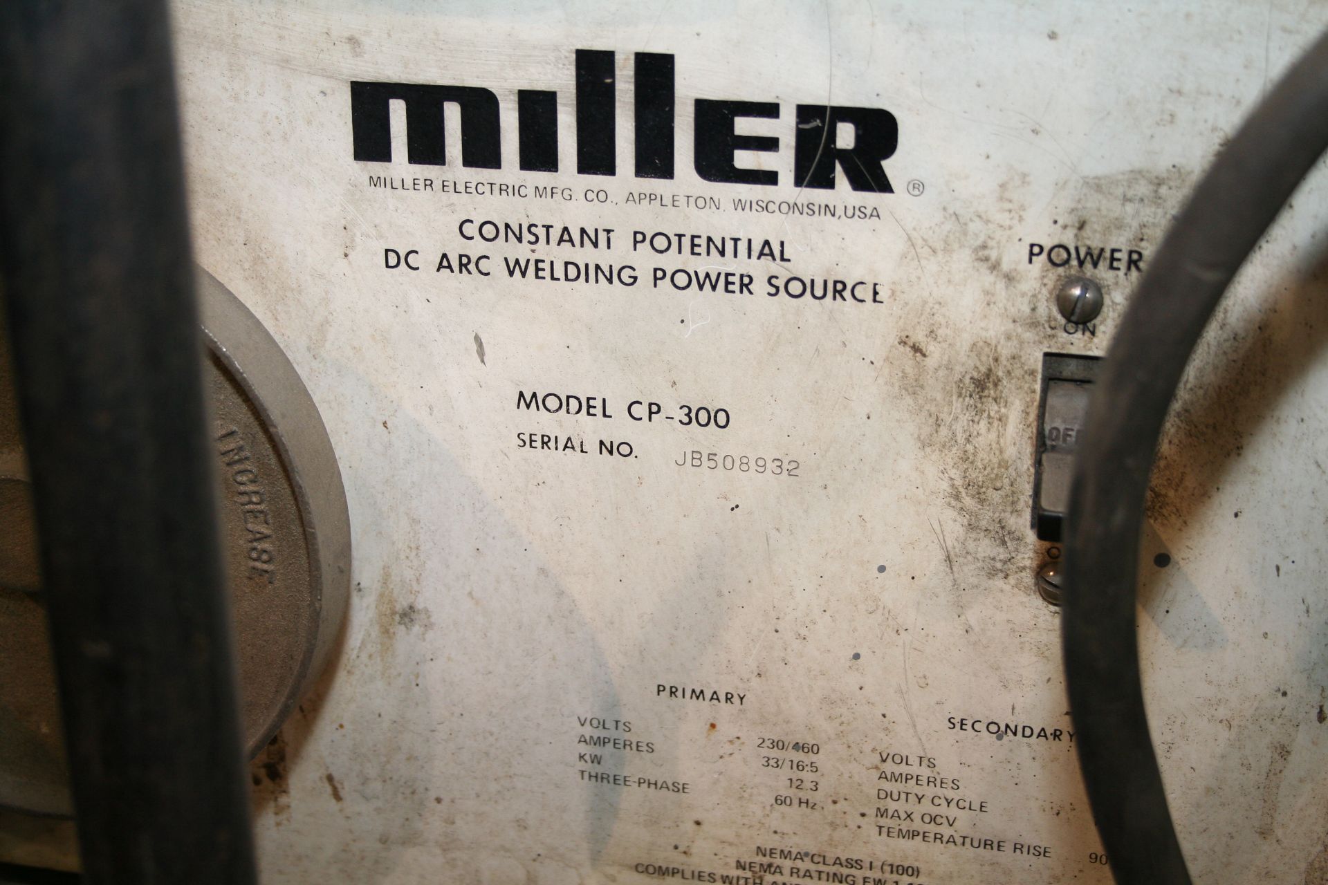 Miller CP-300 Welder with Miller Wire Feeder - Image 2 of 3