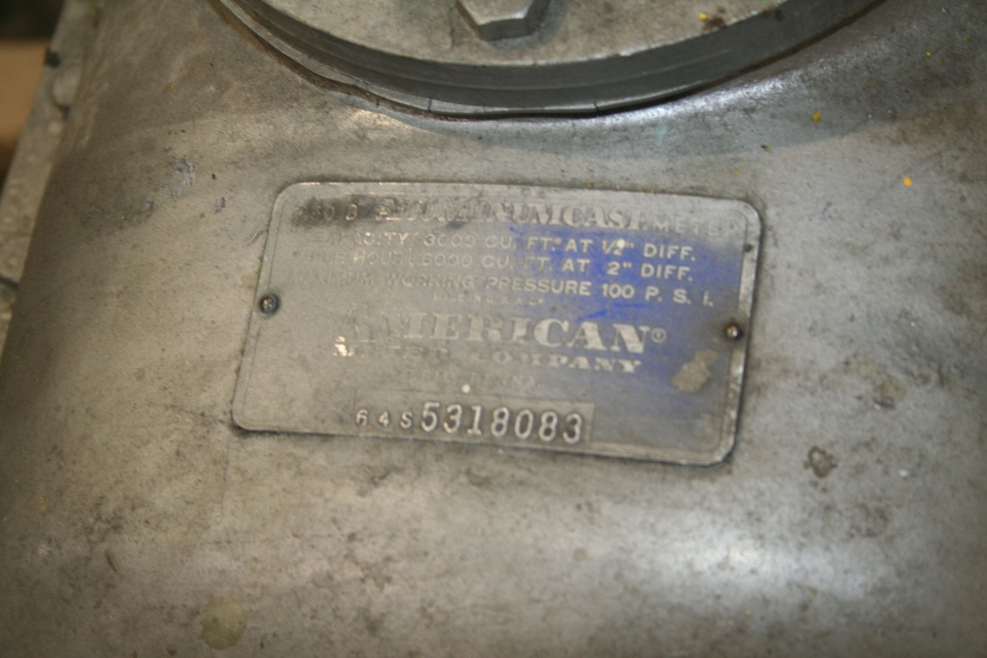 American Meter Company Gas Meter, 4'', with Associated Pipe and Hose on Skid - Image 3 of 3