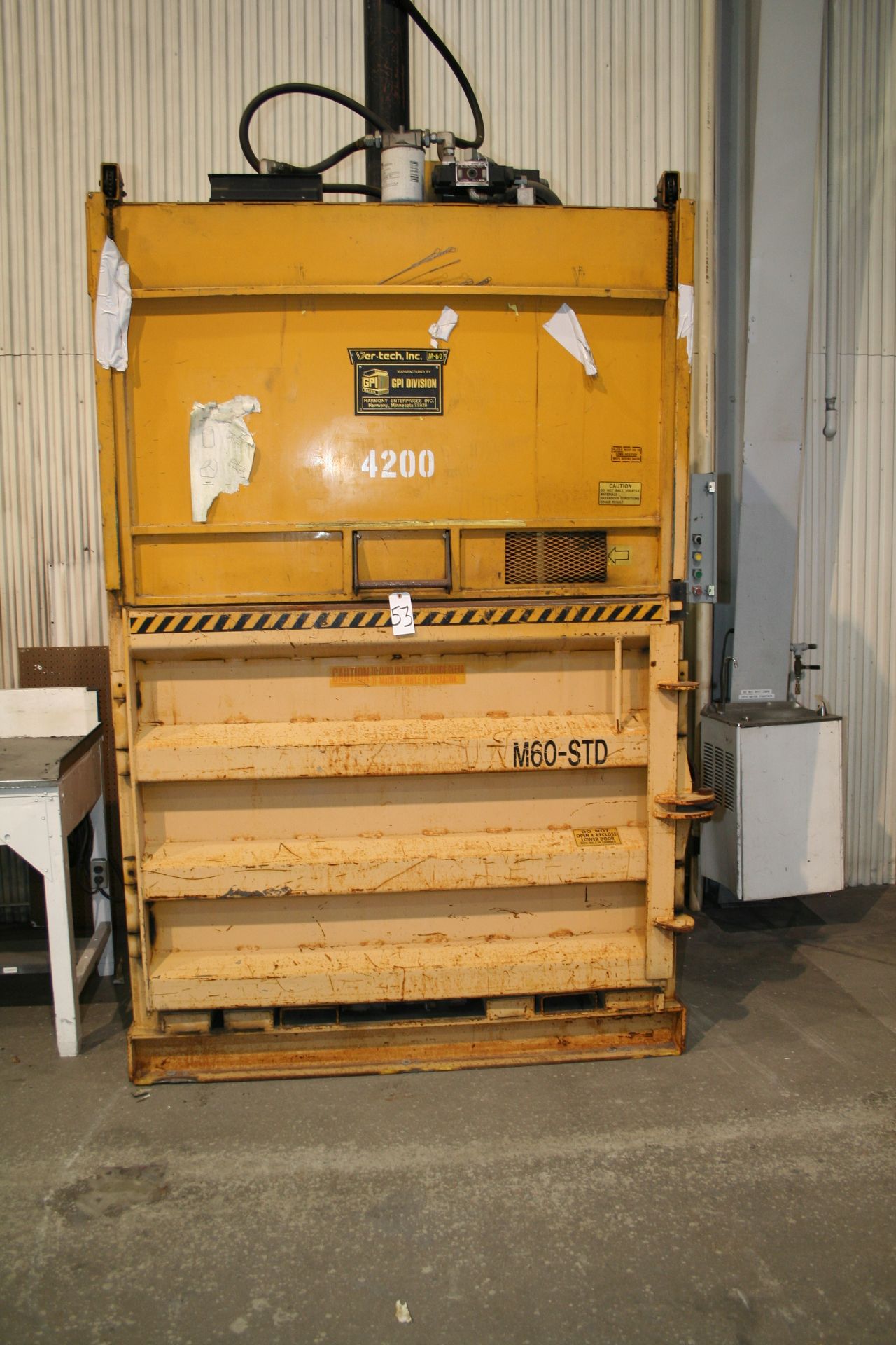 GPI Baler, Cardboard Bailer, Model M60STD, Ser# 60277STD