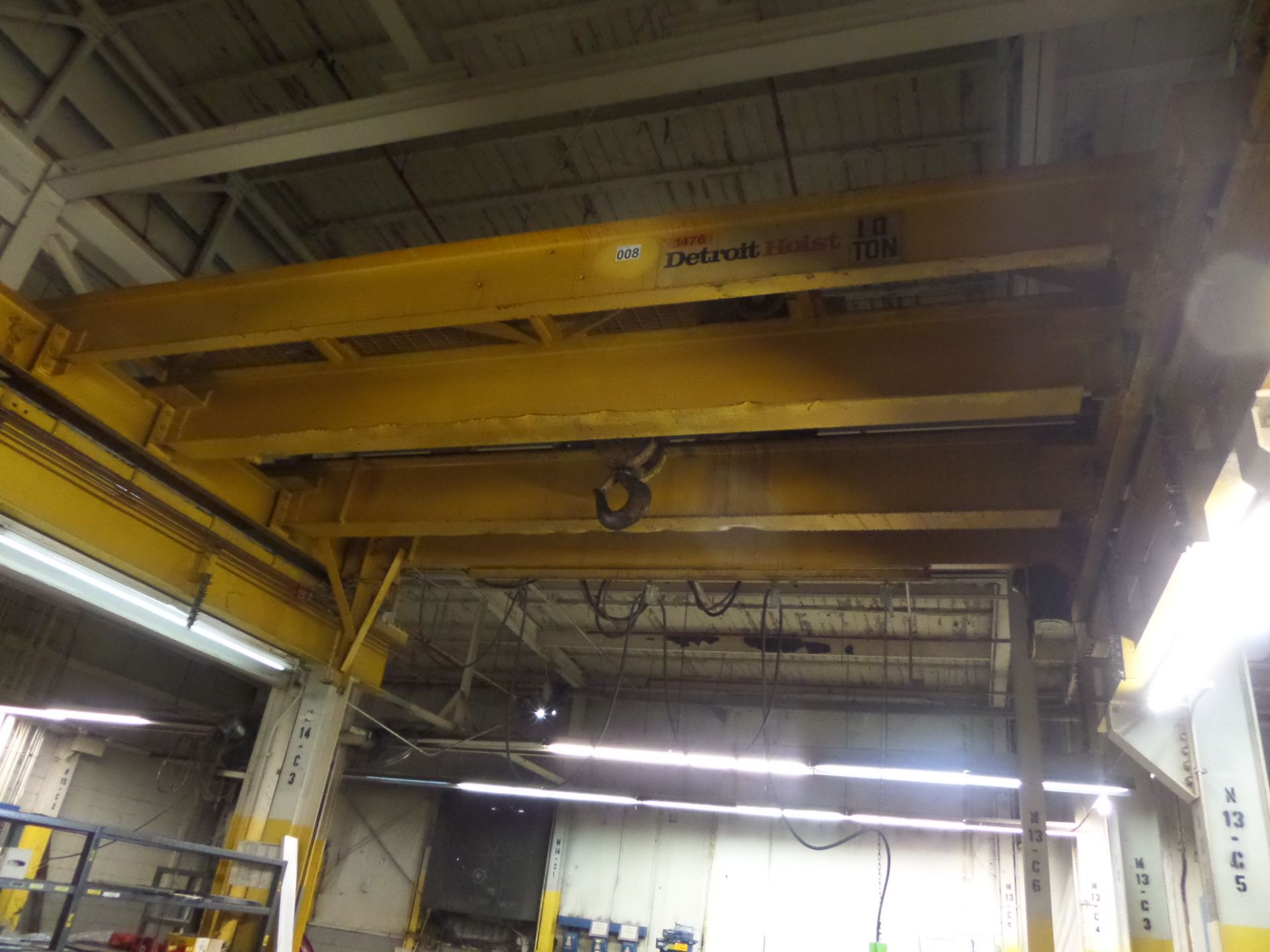 10 Ton Electric Bridge Crane, 18' Bridge Span – Located In 740 SE King Edward Ave, Cleveland, TN