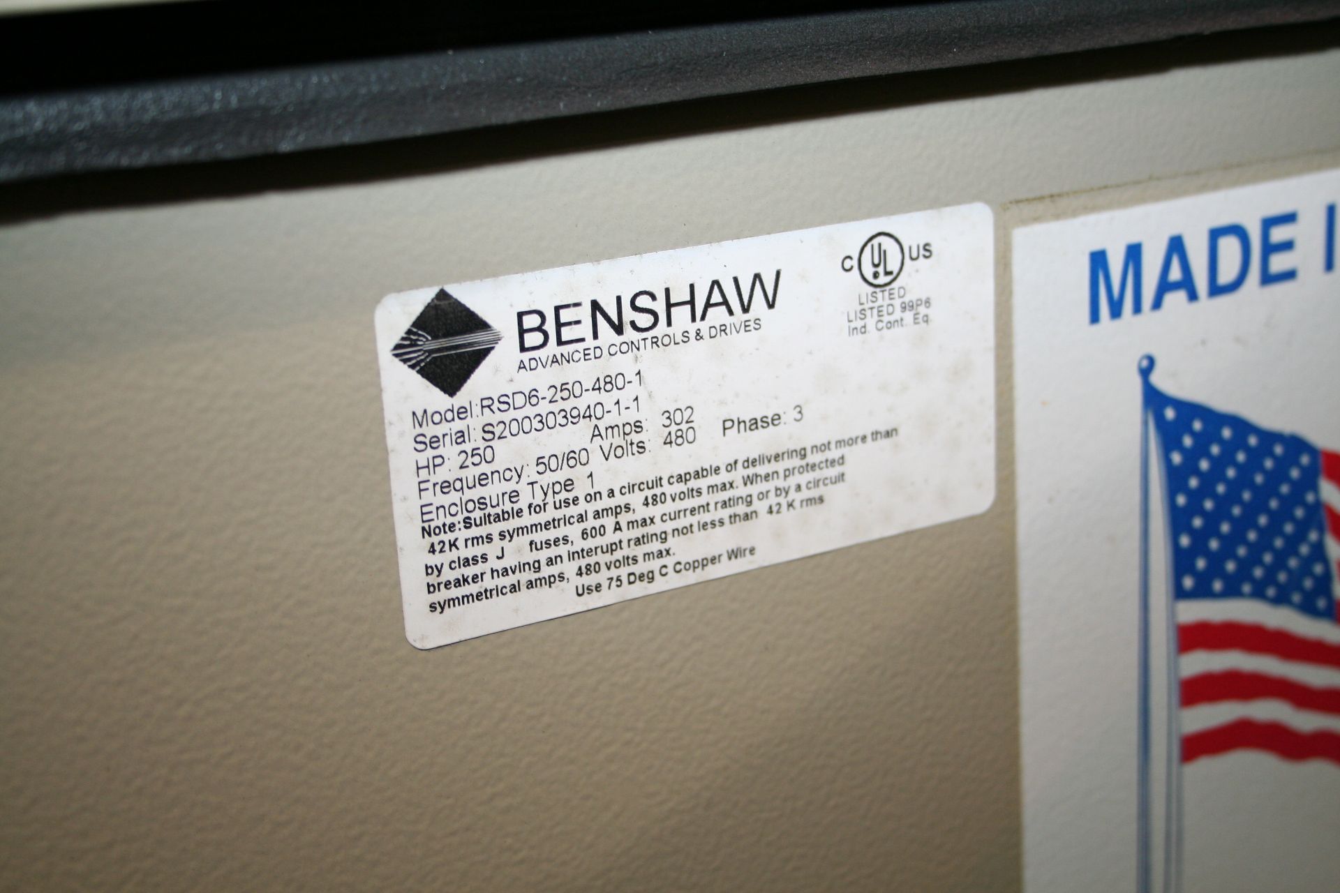 Benshaw Advanced Controls and Drives Cabinet - Image 3 of 3