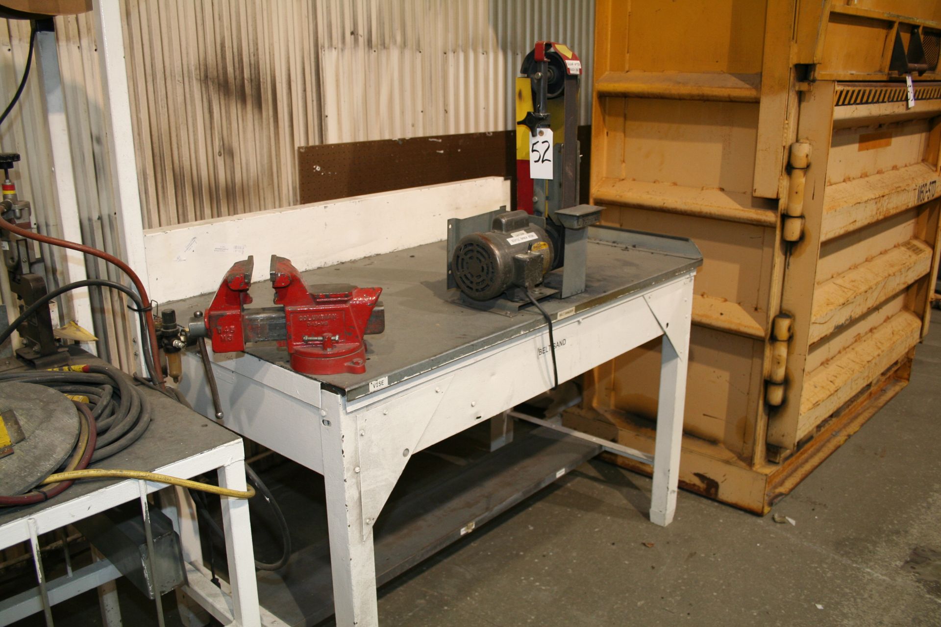 Bench with 5'' Vise and 2'' Belt Sander