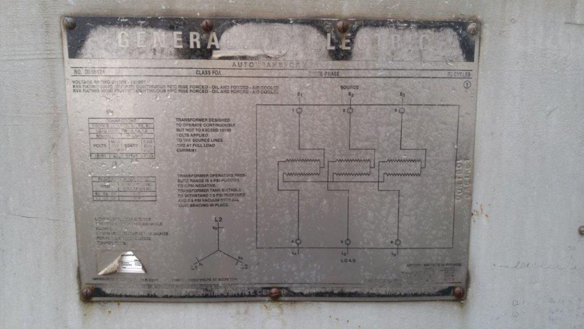 General Electric Transformer - Image 3 of 3