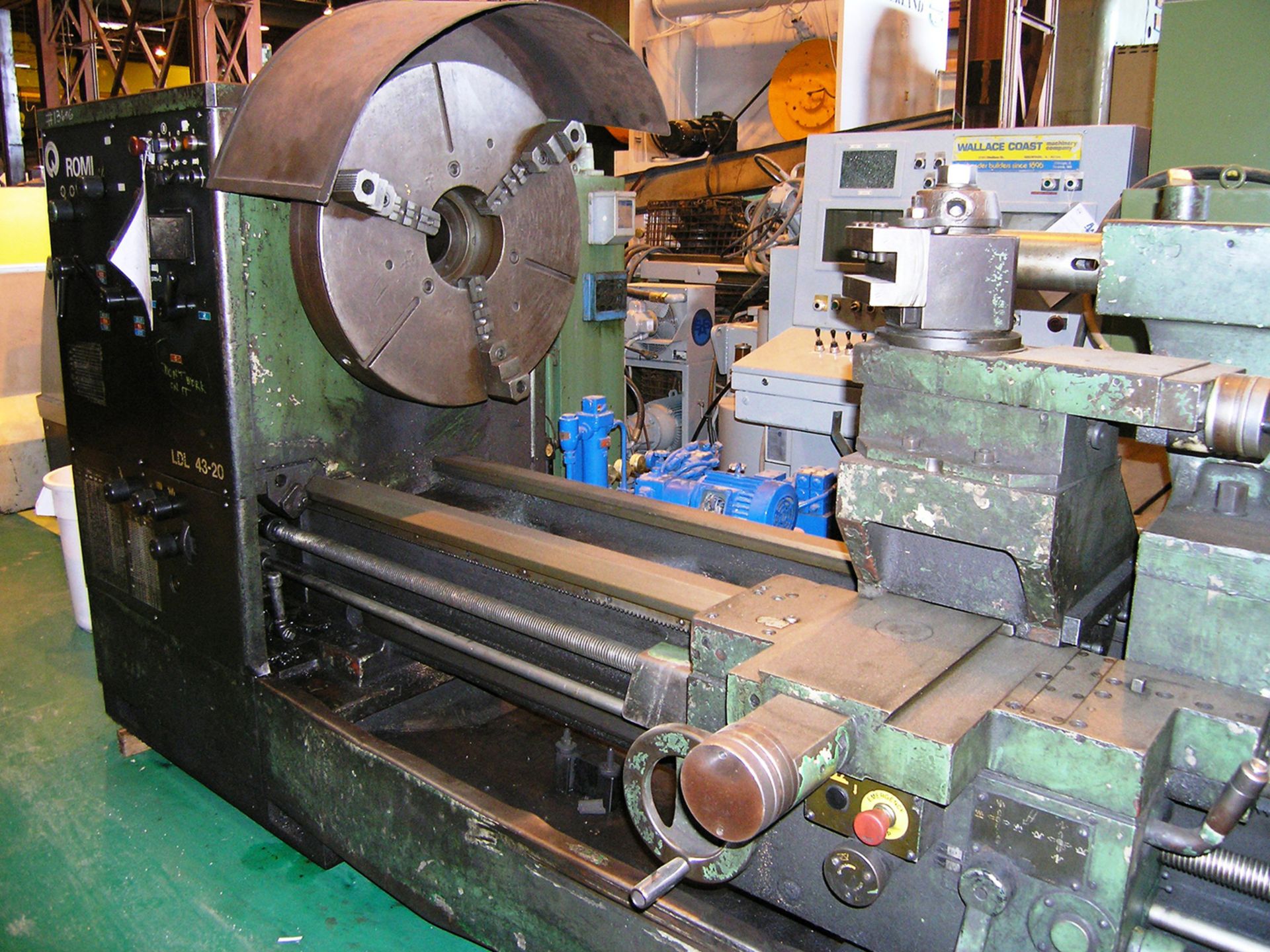 Romi  43" x  120" Romi Model LDL 43-20 Engine Lathe, S/N 210-27818, 30"  3 Jaw Chuck, Quick Change - Image 2 of 3