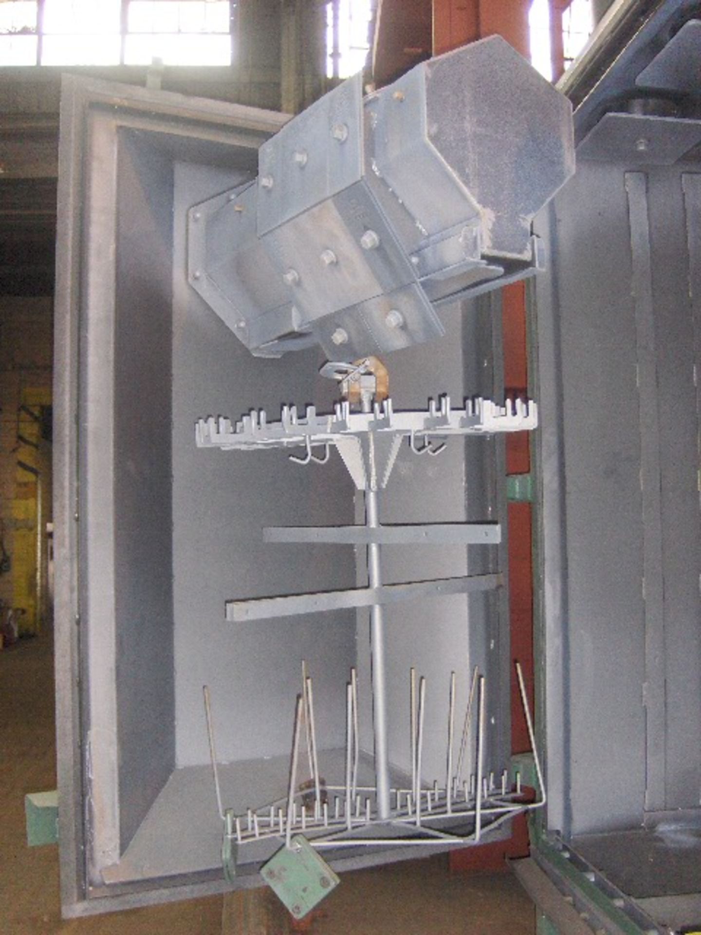 Wheelabrator 36" x  48" Wheelabrator Model 42X72 Spinner Hanger Blast Machine S/N 1686 (1995), 2 - Image 2 of 4