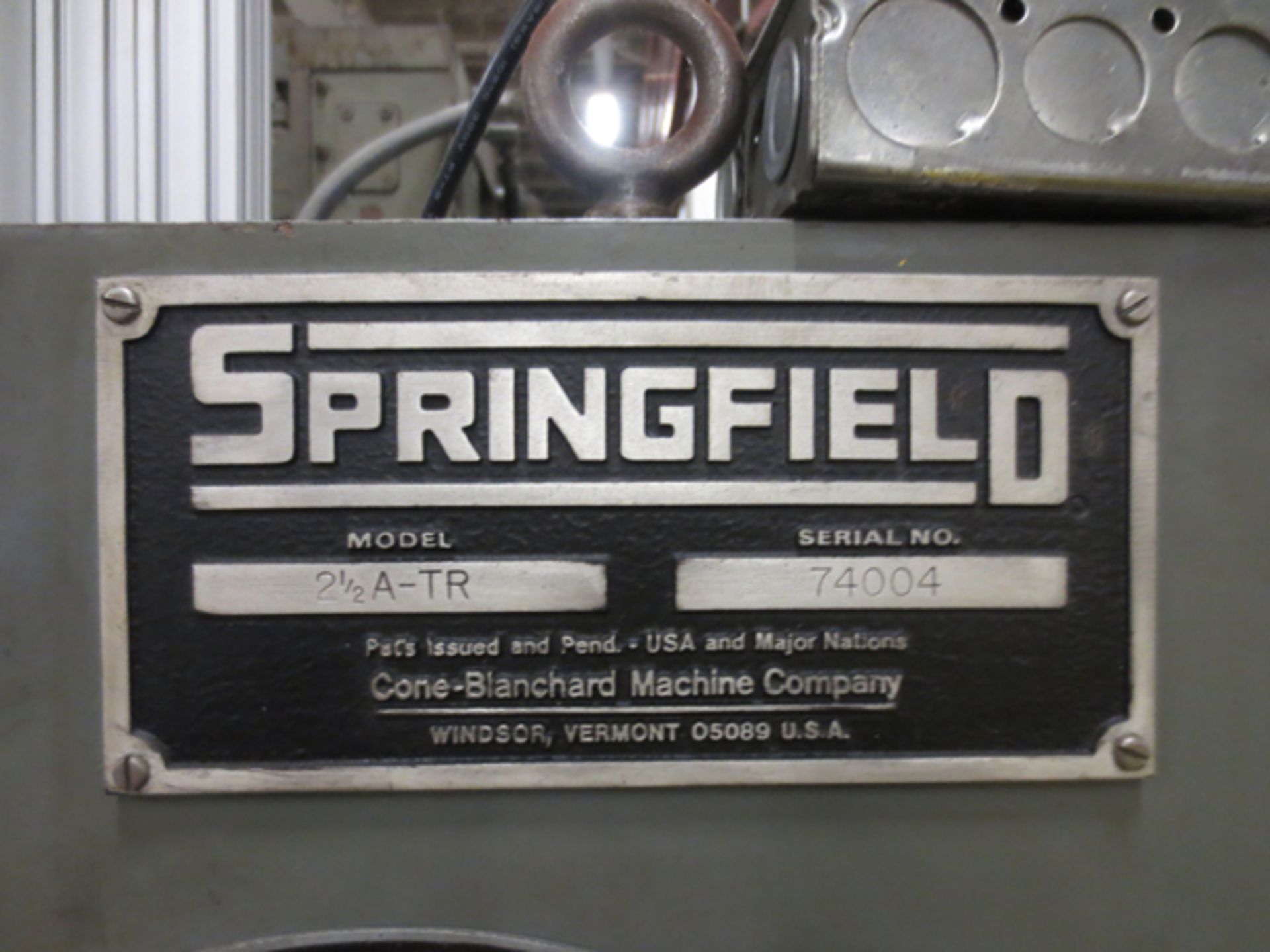 Springfield Grinder Model #2A-TR/ Serial #74004/ 3ft dia. table - Image 10 of 10