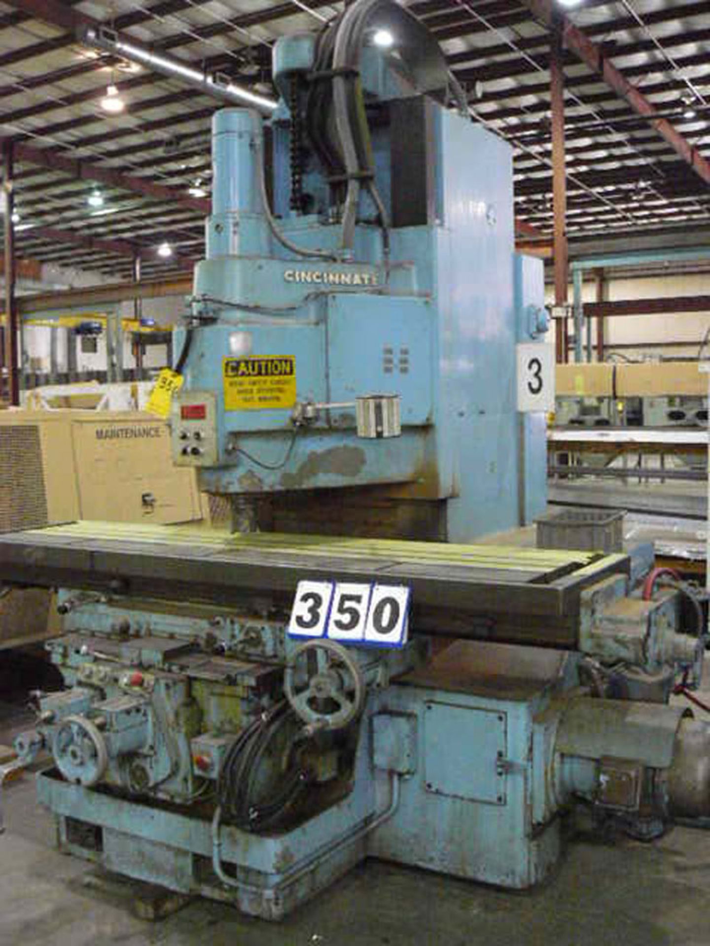 Cincinnati  25" x  94"  Cincinnati Model 550-20 Vercipower Vertical Mill S/N 9J53V5T-2-R-85, Power - Image 2 of 2