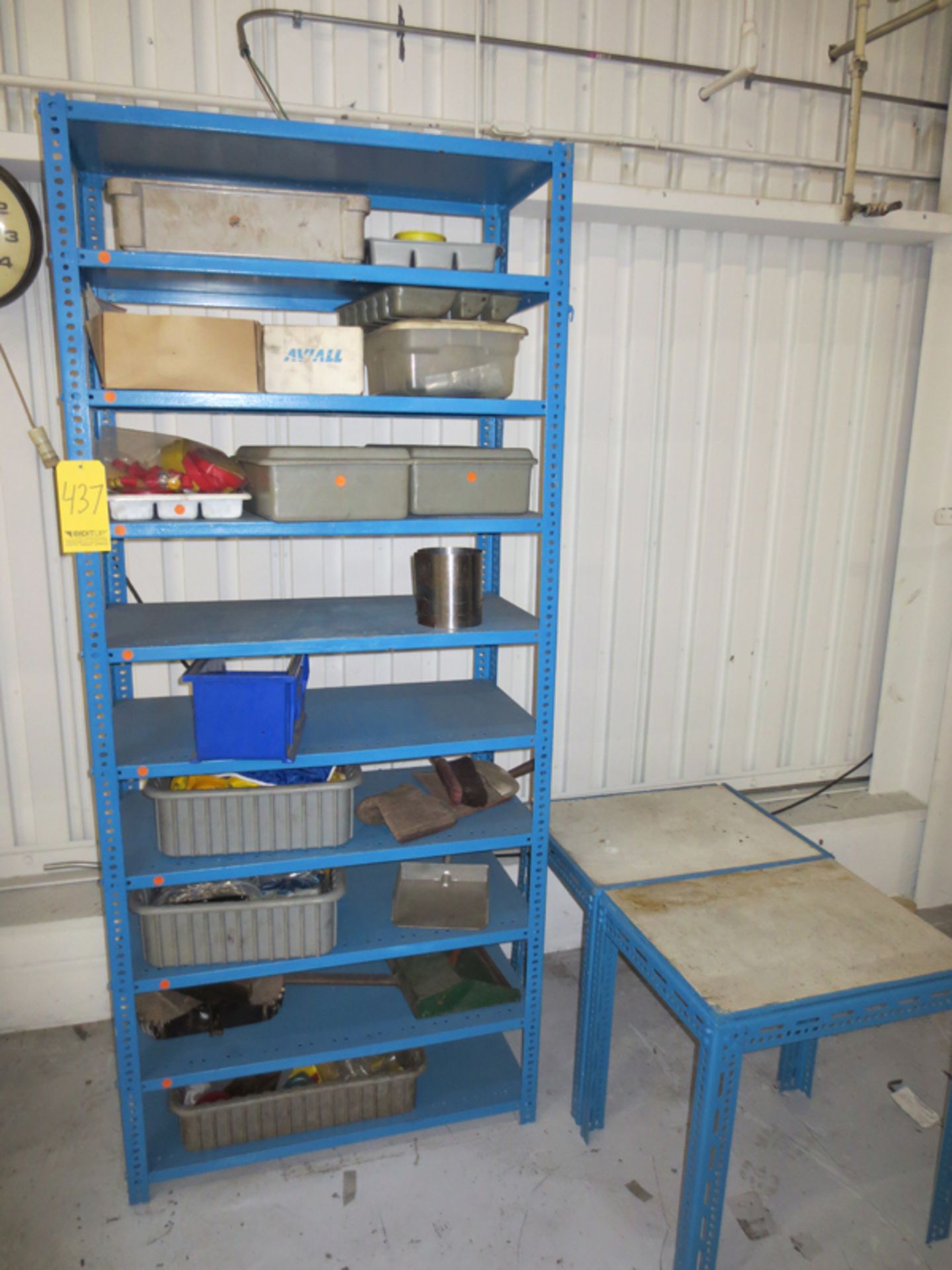 Shelving Unit and 2 Tables