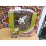 A brand new boxed McFarlane Toy "Jimi Hendrix" collector's figurine, based on reference to his