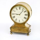 JAMES RITCHIE OF EDINBURGH, circa 1840 A brass cased lighthouse clock, engraved to the front "